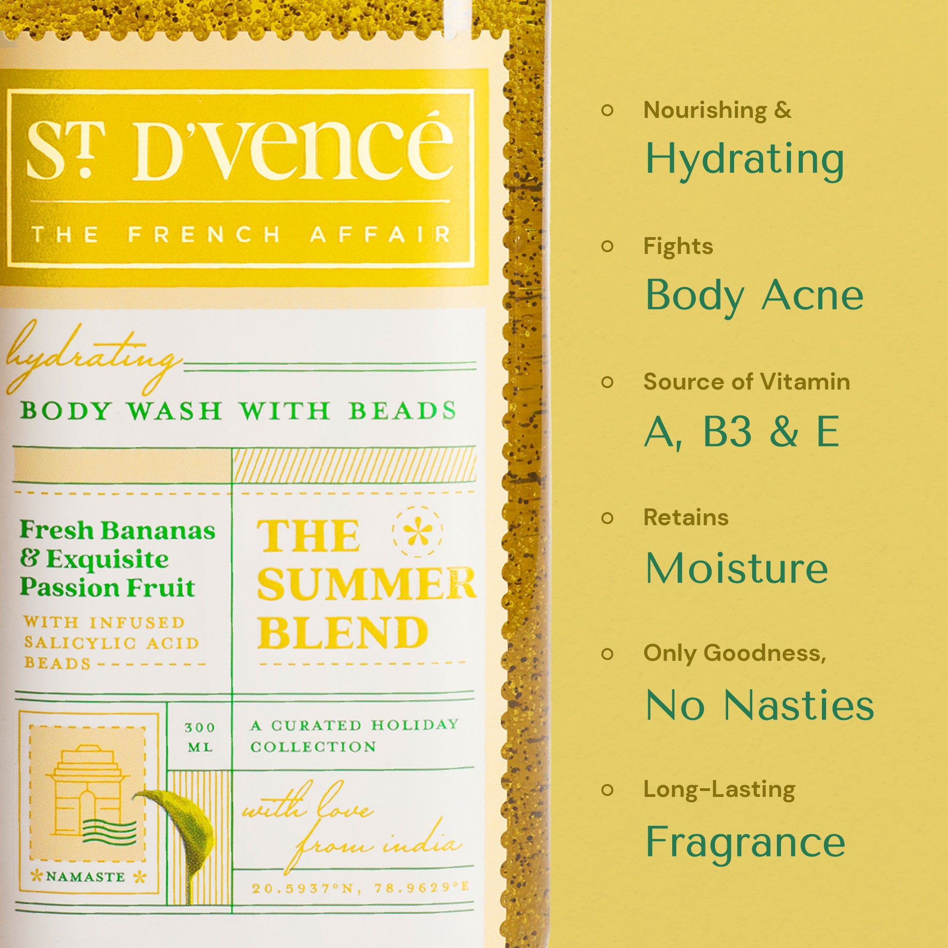 St. D'vencé The Summer Blend Body Wash With Salicylic Acid Beads