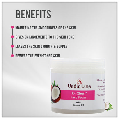 Vedic Line Onglow Face Foam With Coconut Oil