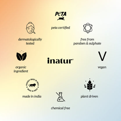inatur Kumkumadi Sunscreen SPF 30 PA++++, Ayurvedic Moisturizer, No White Cast, UV Protection