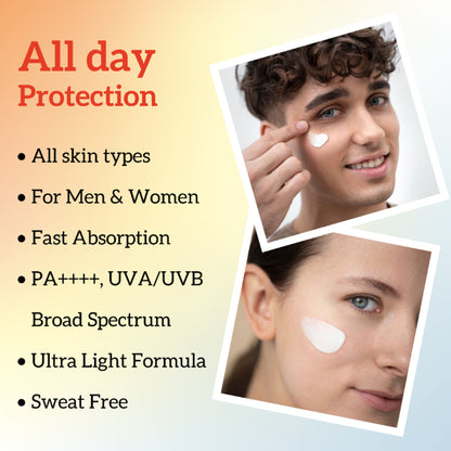 inatur Kumkumadi Sunscreen SPF 30 PA++++, Ayurvedic Moisturizer, No White Cast, UV Protection