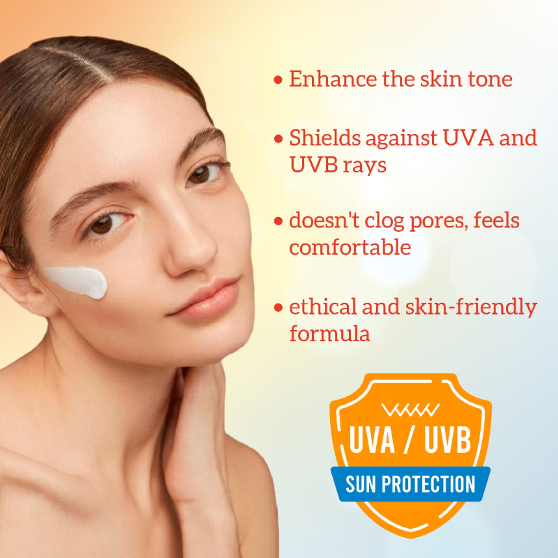 inatur Kumkumadi Sunscreen SPF 30 PA++++, Ayurvedic Moisturizer, No White Cast, UV Protection