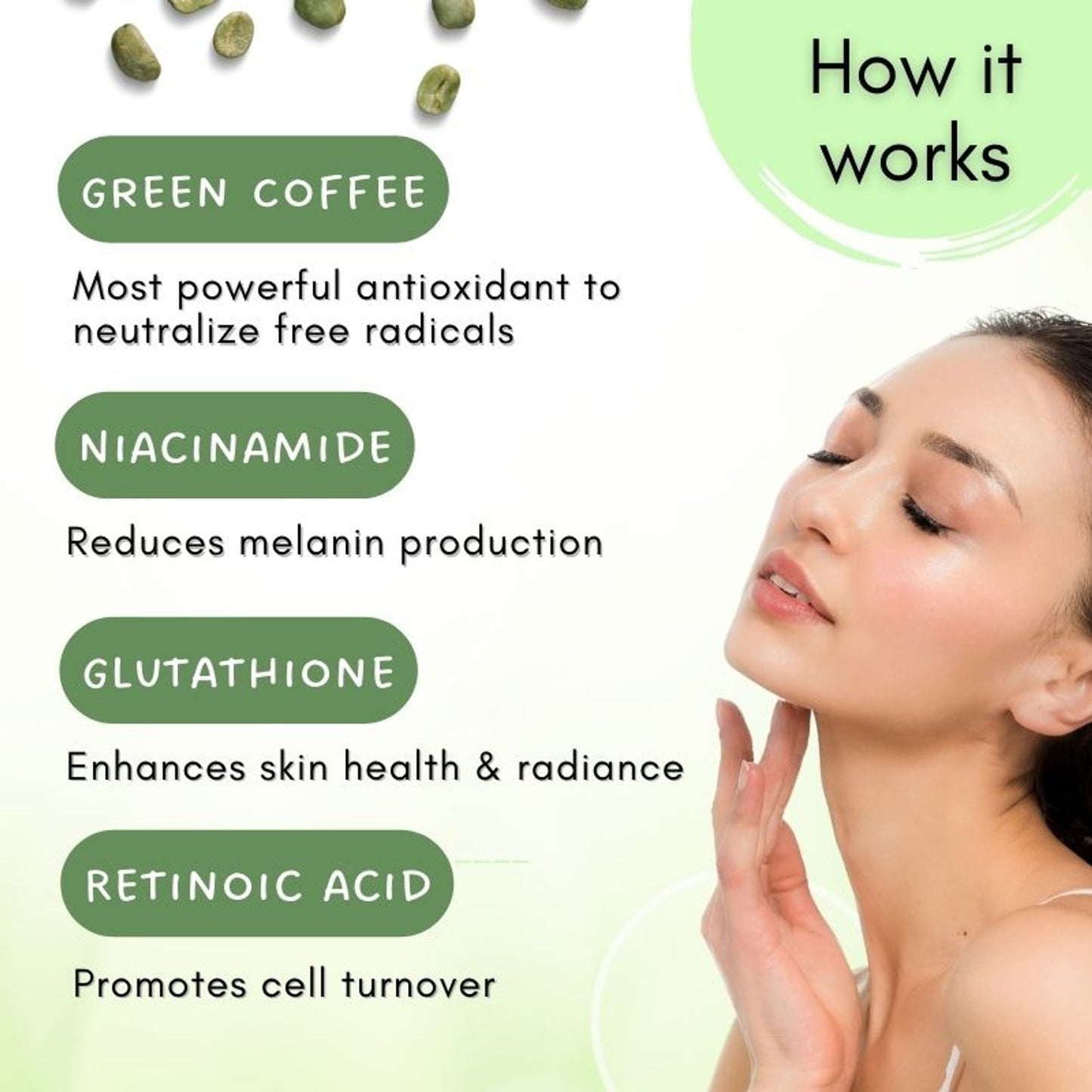 Mystiq Living Pigmentation Removal Cream, Brightening Day And Night Cream Kojic Acid, Niacinamide
