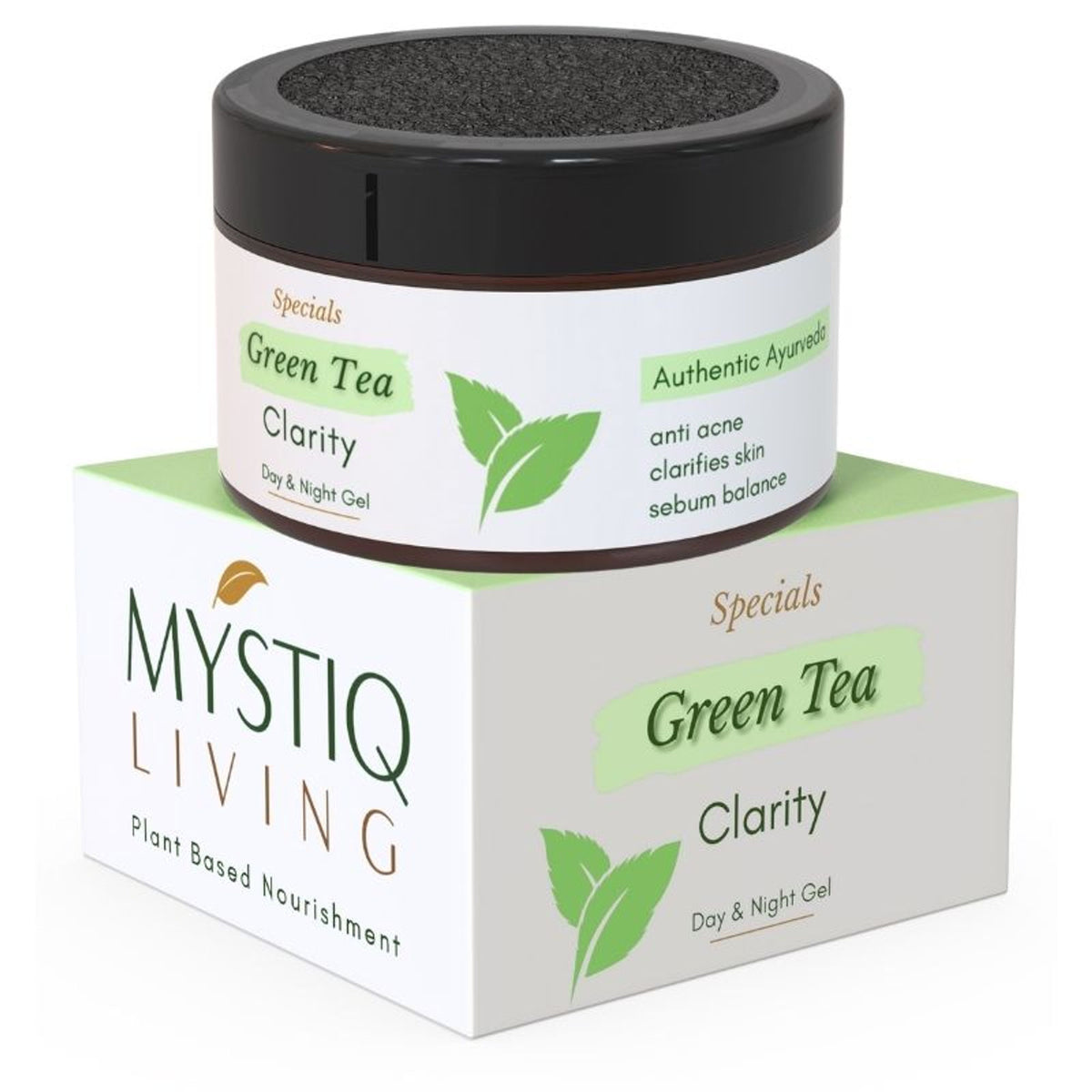 Mystiq Living Acne Gel Cream, Face Moisturizer For Oily Skin With Green Tea, Best Cream For Pimple