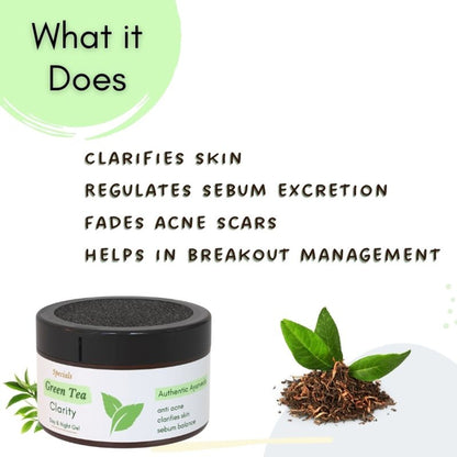 Mystiq Living Acne Gel Cream, Face Moisturizer For Oily Skin With Green Tea, Best Cream For Pimple