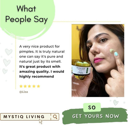 Mystiq Living Acne Gel Cream, Face Moisturizer For Oily Skin With Green Tea, Best Cream For Pimple
