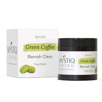 Mystiq Living Face Scrub & Exfoliator For Blackheads, Tan Removal For Glowing Skin With Walnut