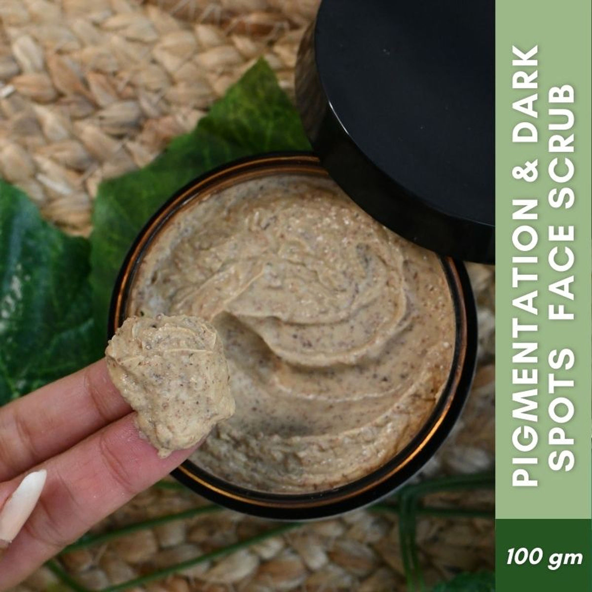 Mystiq Living Face Scrub & Exfoliator For Blackheads, Tan Removal For Glowing Skin With Walnut