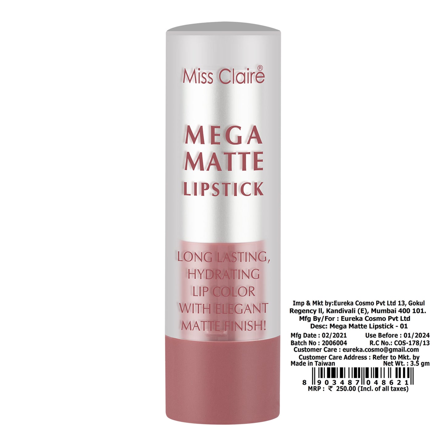 Miss Claire Mega Matte Lipstick - 1