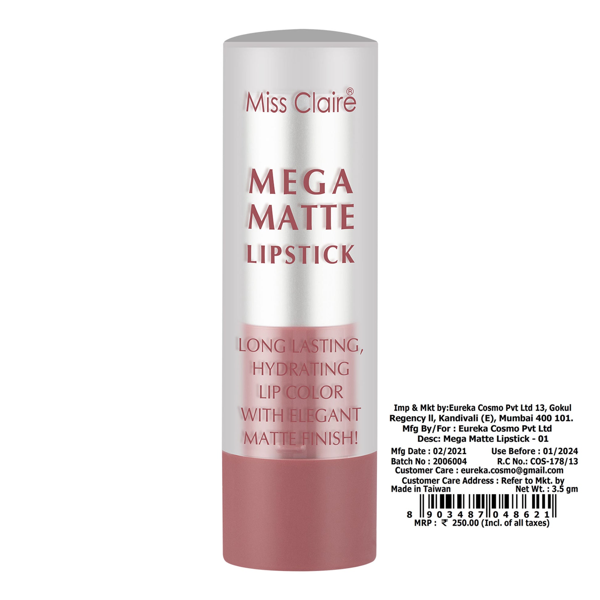 Miss Claire Mega Matte Lipstick - 1