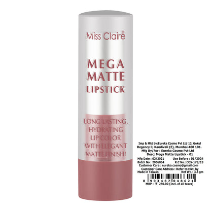 Miss Claire Mega Matte Lipstick - 1