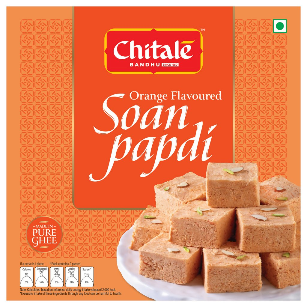 Chitale Bandhu Soan Papdi Orange