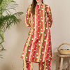 Dhiyona IE Women Geometric Printed Cotton Kurta with Palazzos
