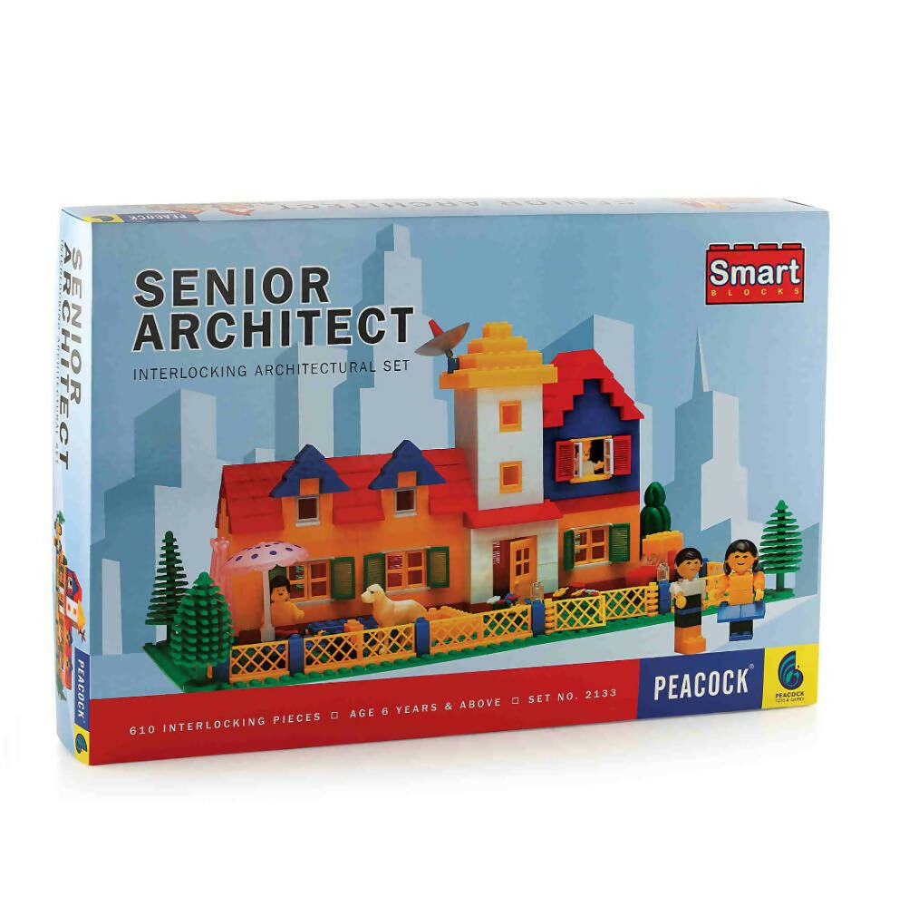 Peacock Senior Architect Set Building Block Set For Kids - Indyancart