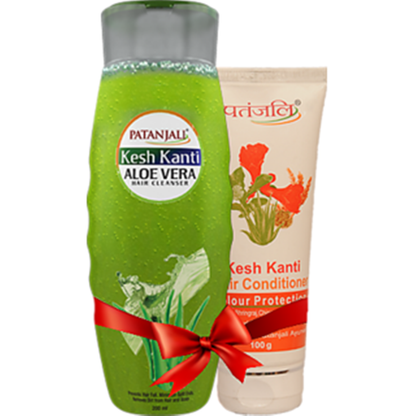 Patanjali Aloevera Shampoo & Colour Protection Conditioner Combo Pack - Indyancart