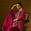 Dhiyona IE Ethnic Motifs Embroidered Zari A-Line Kurta With Trousers & Dupatta