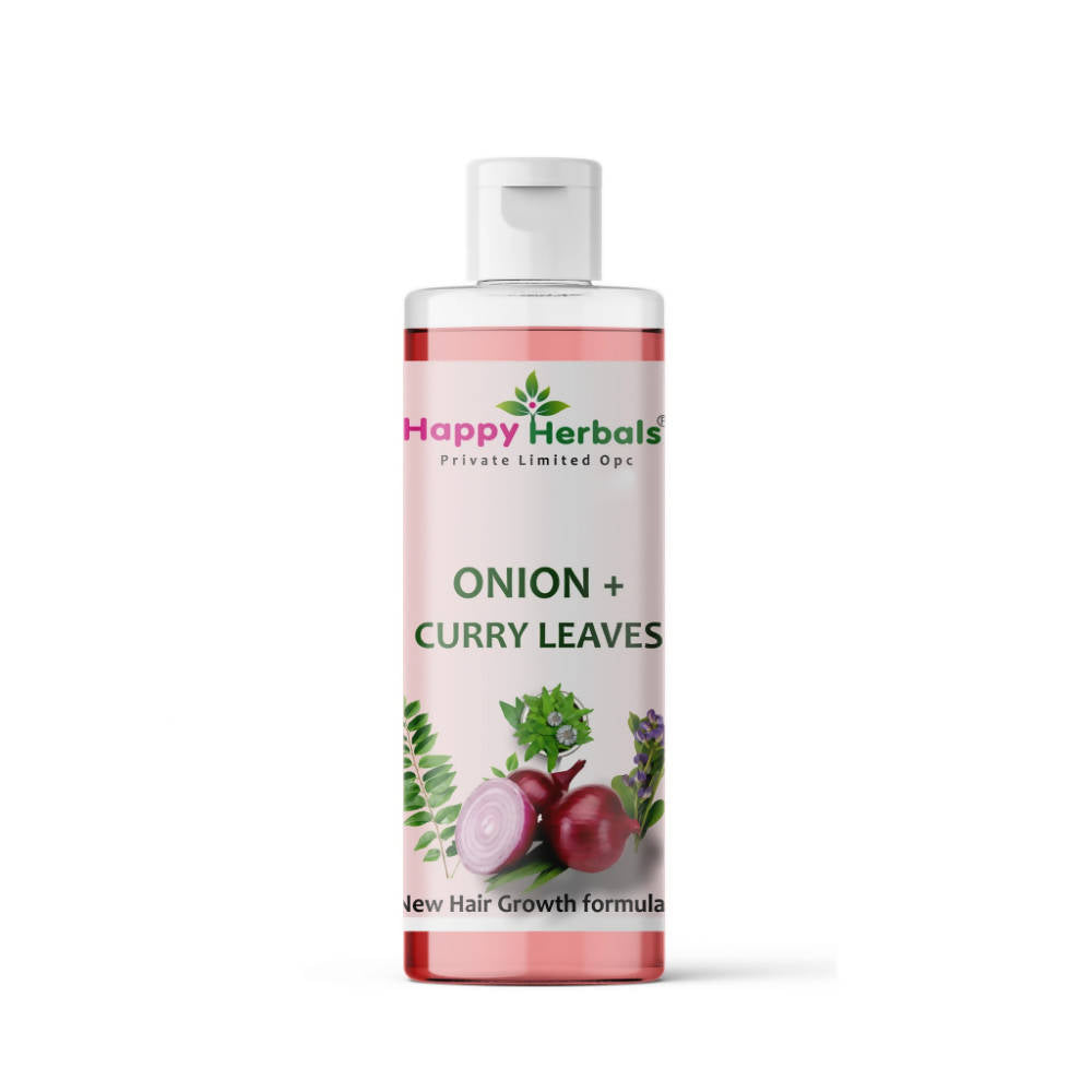 Happy Herbals Onion Curry Leaves Conditioning Shampoo - Indyancart