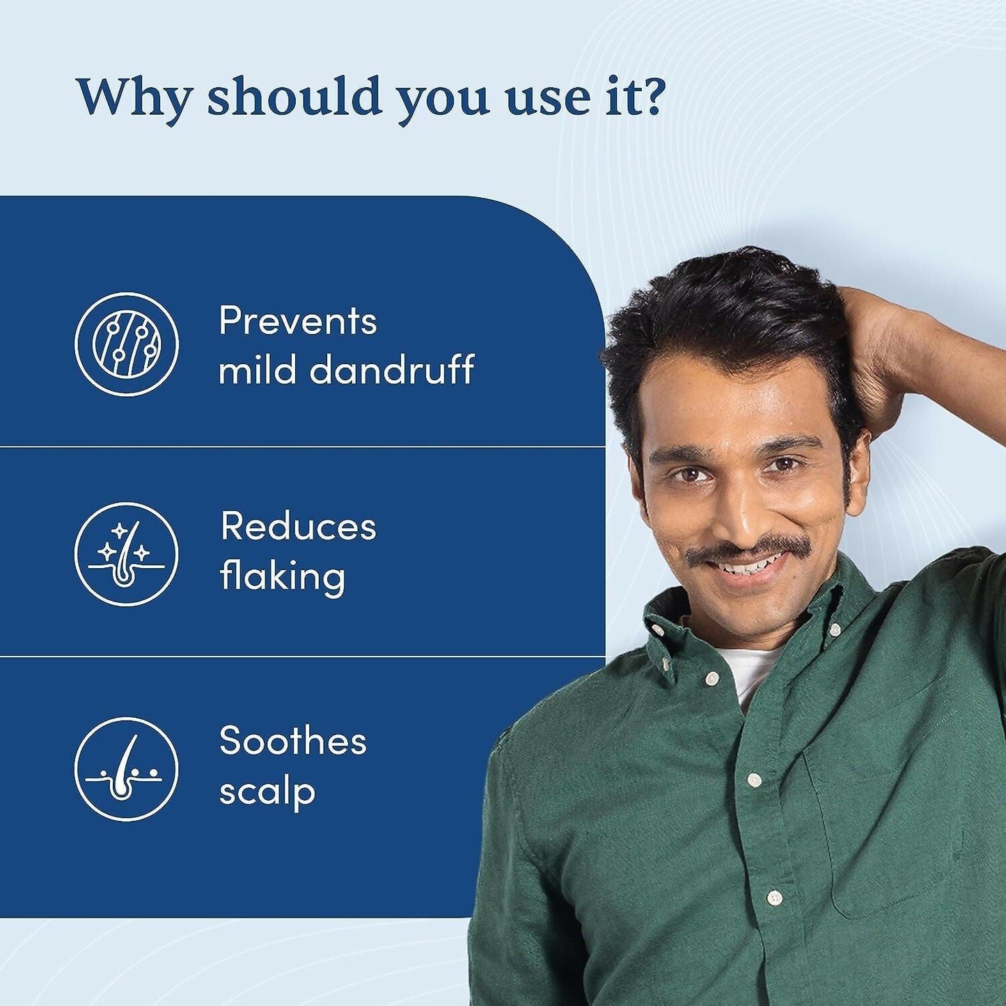 Man Matters Daily Use Anti Dandruff Shampoo & Hair Conditioner Combo - Targets Dandruff, Reduces Flakes, Nourishes Hair & Reduces Frizz