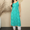 Dhiyona IE Bandhani Printed Straight Kurta