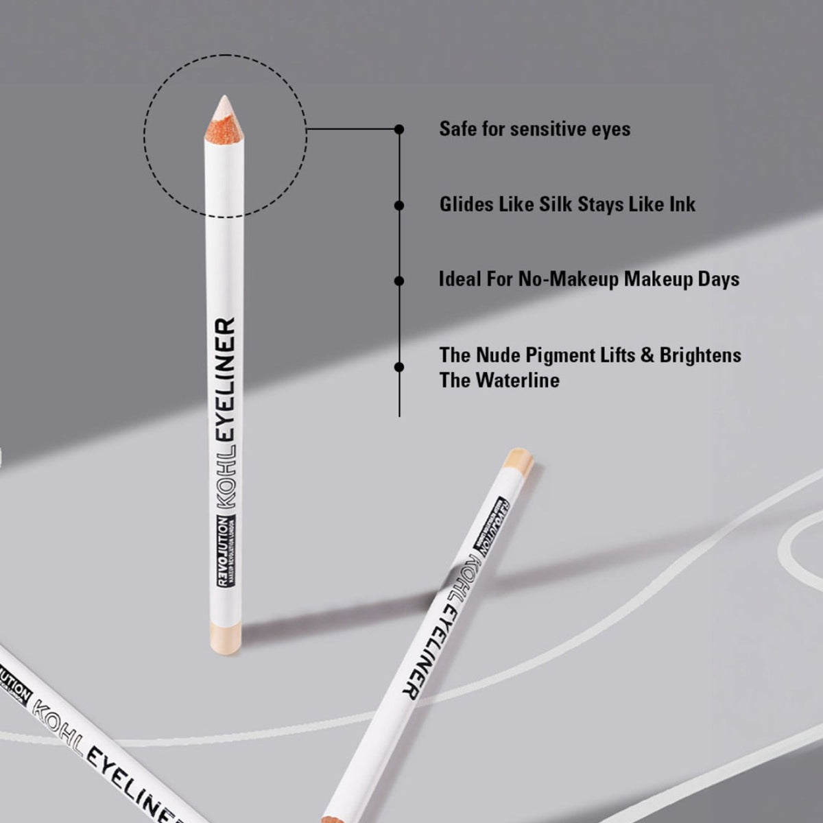 Revolution Relove Kohl Eyeliner Black - Nude