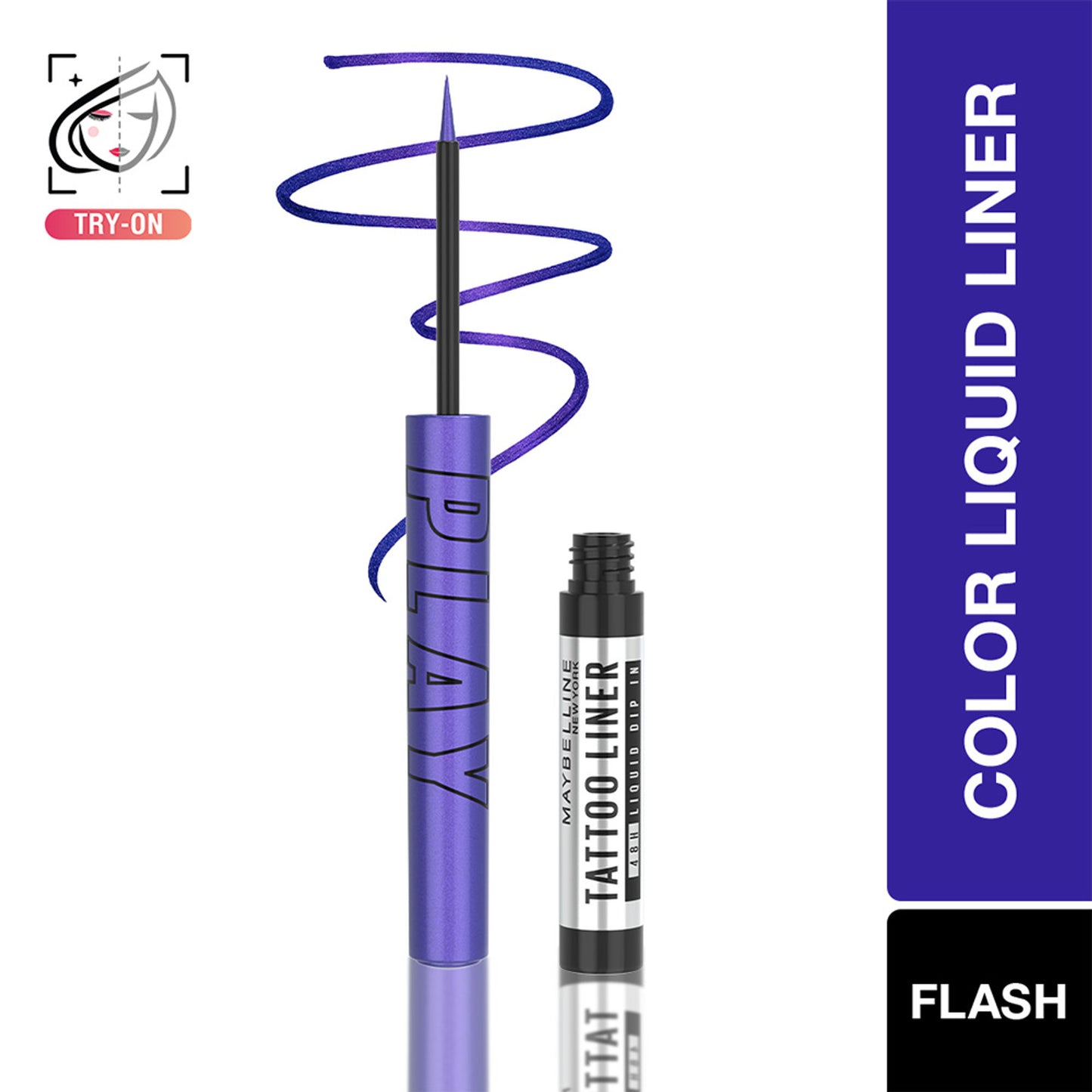 Maybelline New York Tattoo Play Liquid Eyeliner - Flash