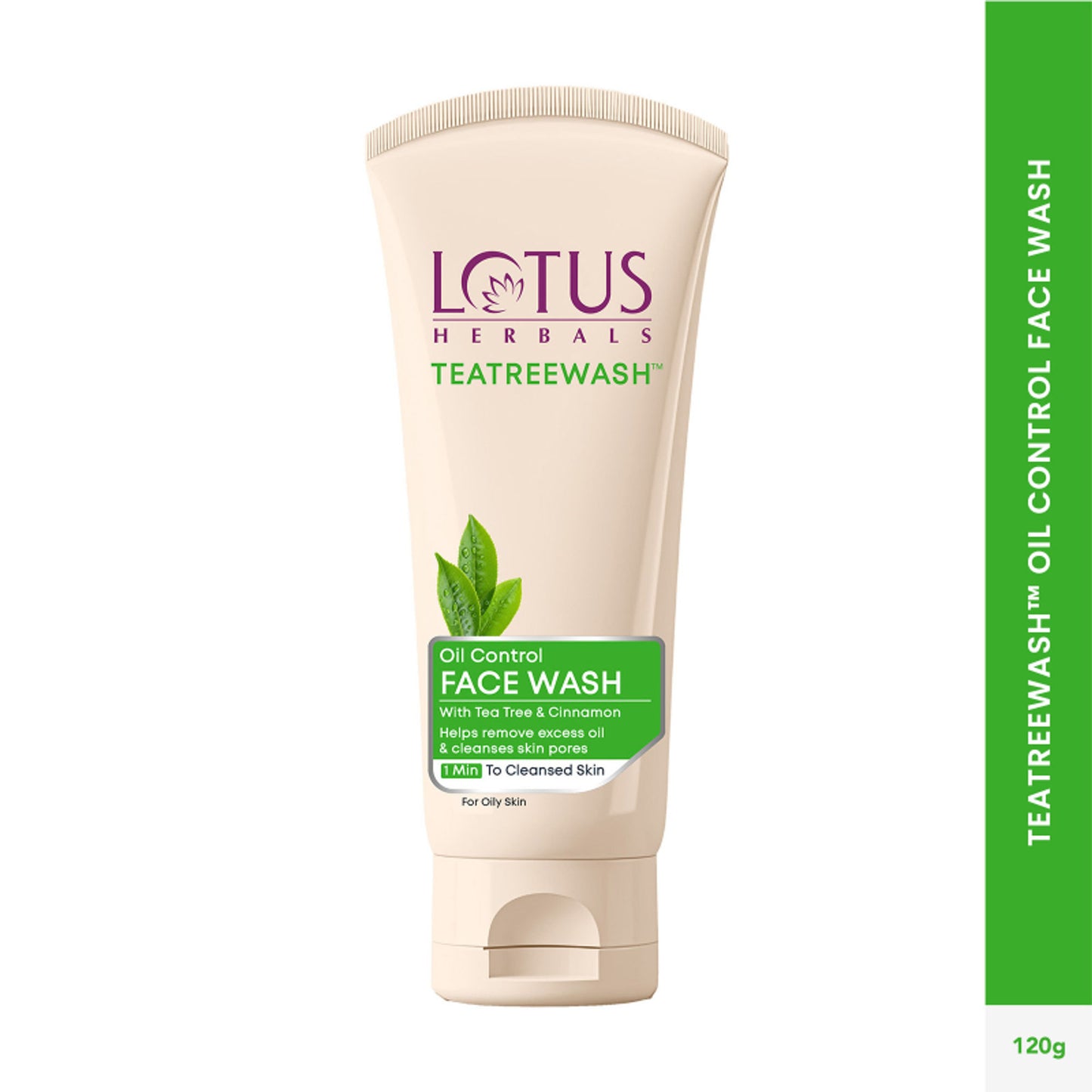Lotus Herbals Teatreewash Face Wash With TeaTree Oil & Cinnamon And Helps Control Pimples & Acne