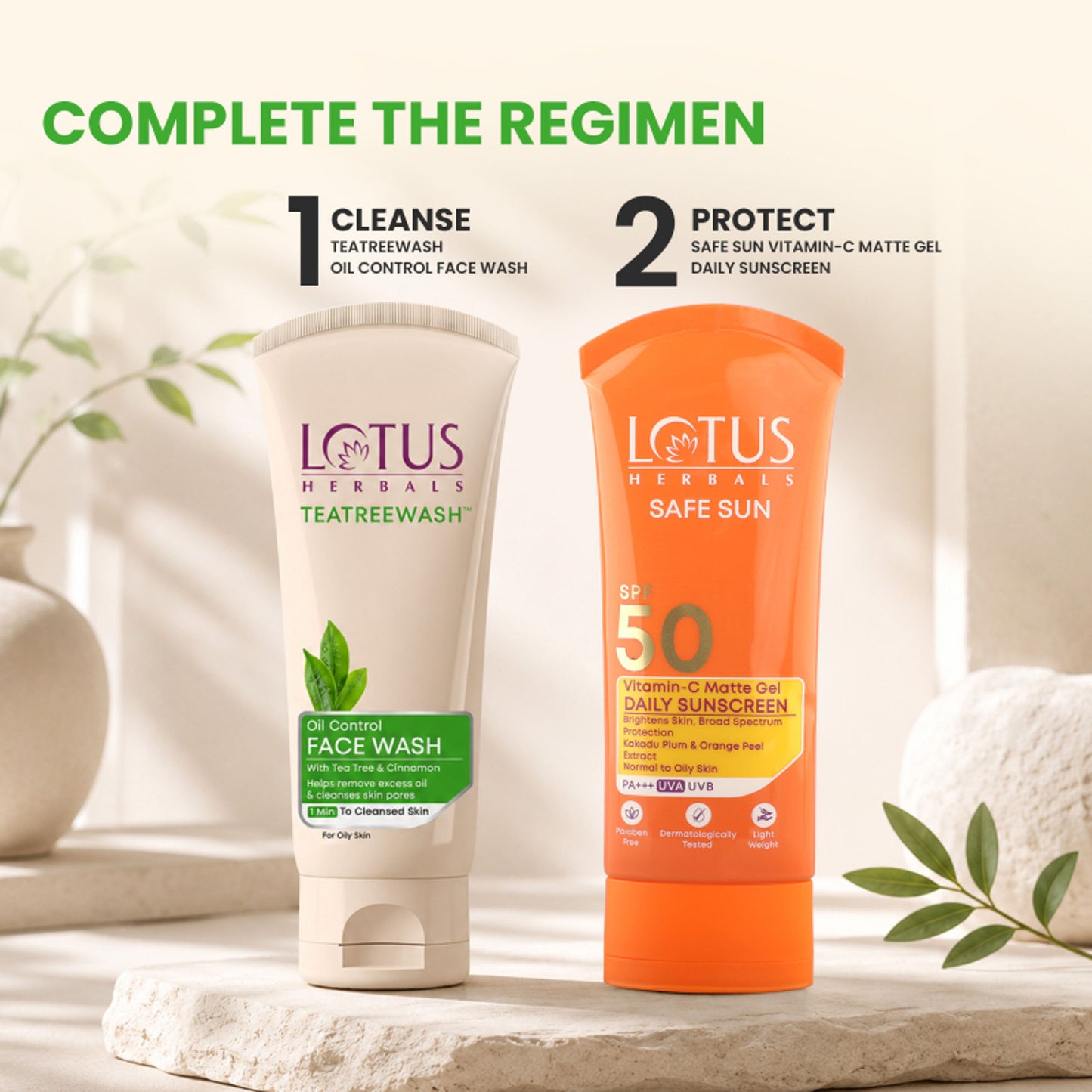 Lotus Herbals Teatreewash Face Wash With TeaTree Oil & Cinnamon And Helps Control Pimples & Acne