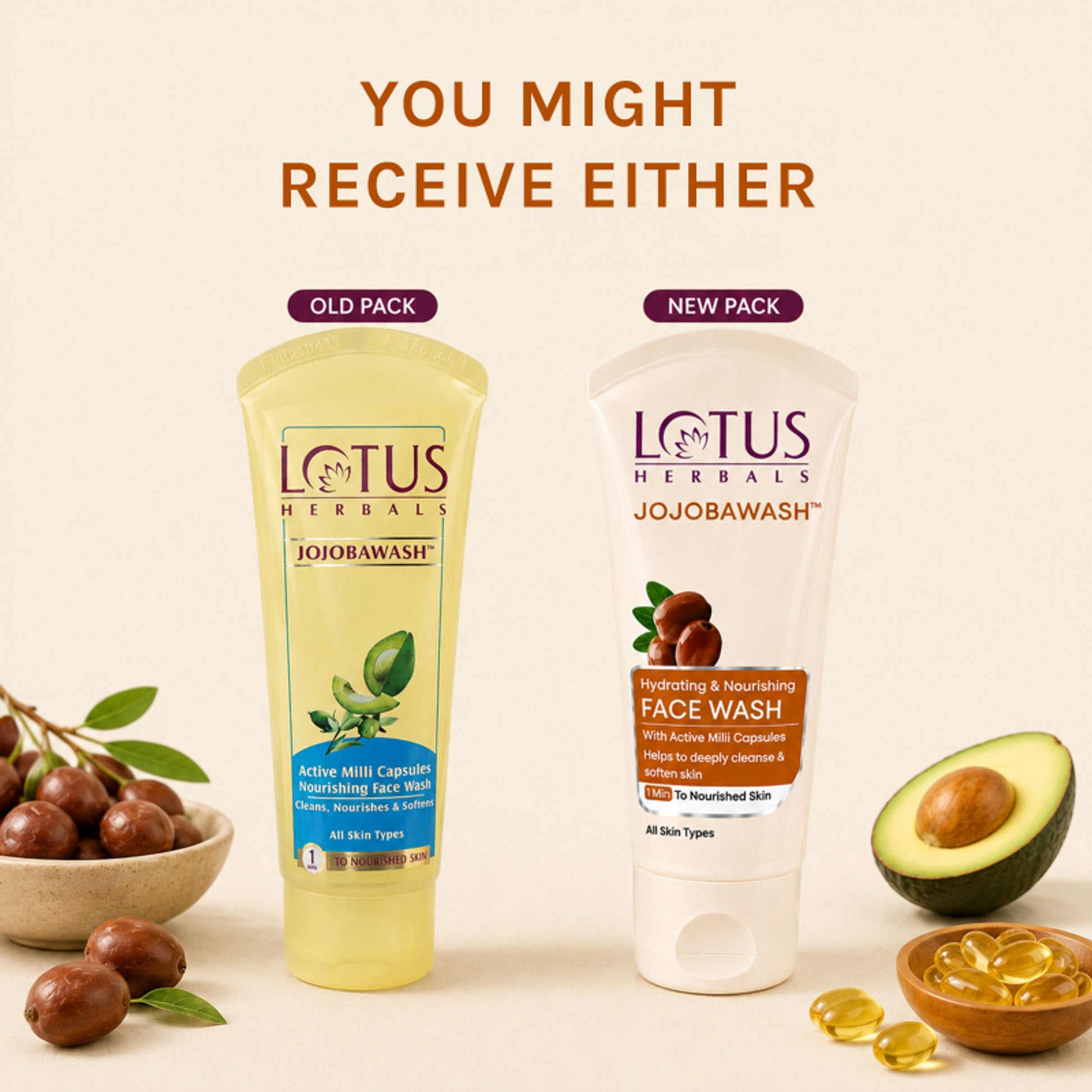 Lotus Herbals Jojobawash Active Milli Capsules Nourishing Face Wash