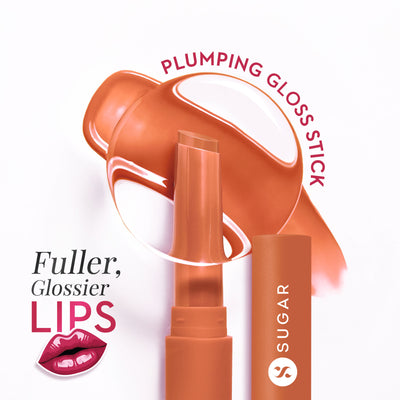 SUGAR Glide Peptide Plumping Lip Gloss Stick - 01 Peach Ping