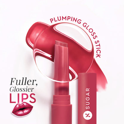 SUGAR Glide Peptide Plumping Lip Gloss Stick - 06 Rose Rumbling