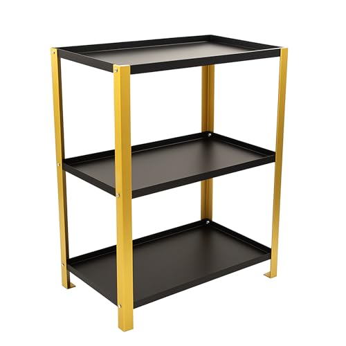 Spillbox 3 Tier Spice Rack for Kitchen Space Saving Countertop Storage Racks Cosmetics Organizer Kitchen Shelf Bathroom Organizer Stand Multipurpose Tiered Shelves