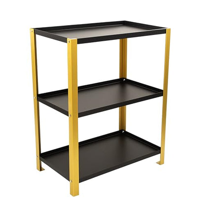 Spillbox 3 Tier Spice Rack for Kitchen Space Saving Countertop Storage Racks Cosmetics Organizer Kitchen Shelf Bathroom Organizer Stand Multipurpose Tiered Shelves