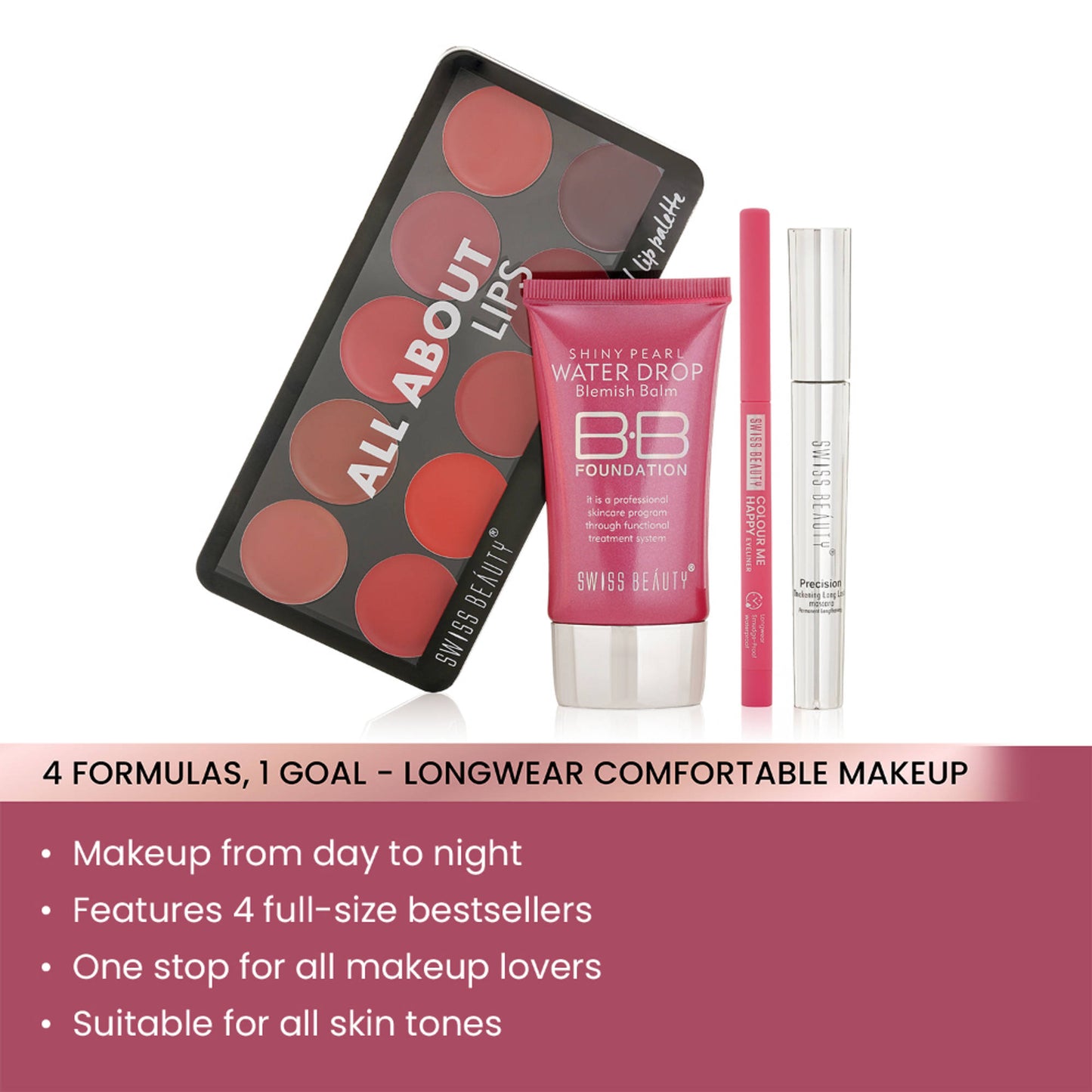 Swiss Beauty First Love Day - Night Makeup Kit