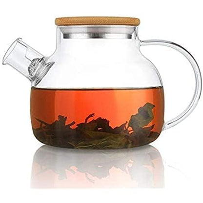 Jinelza Glass Teapot Stovetop Safe 1000ml