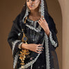 Dhiyona IE Women Ethnic Motifs Embroidered Regular Kurta with Trousers & With Dupatta
