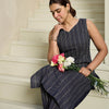 Indyancart IE Striped Regular Pure Cotton Kurta With Trousers