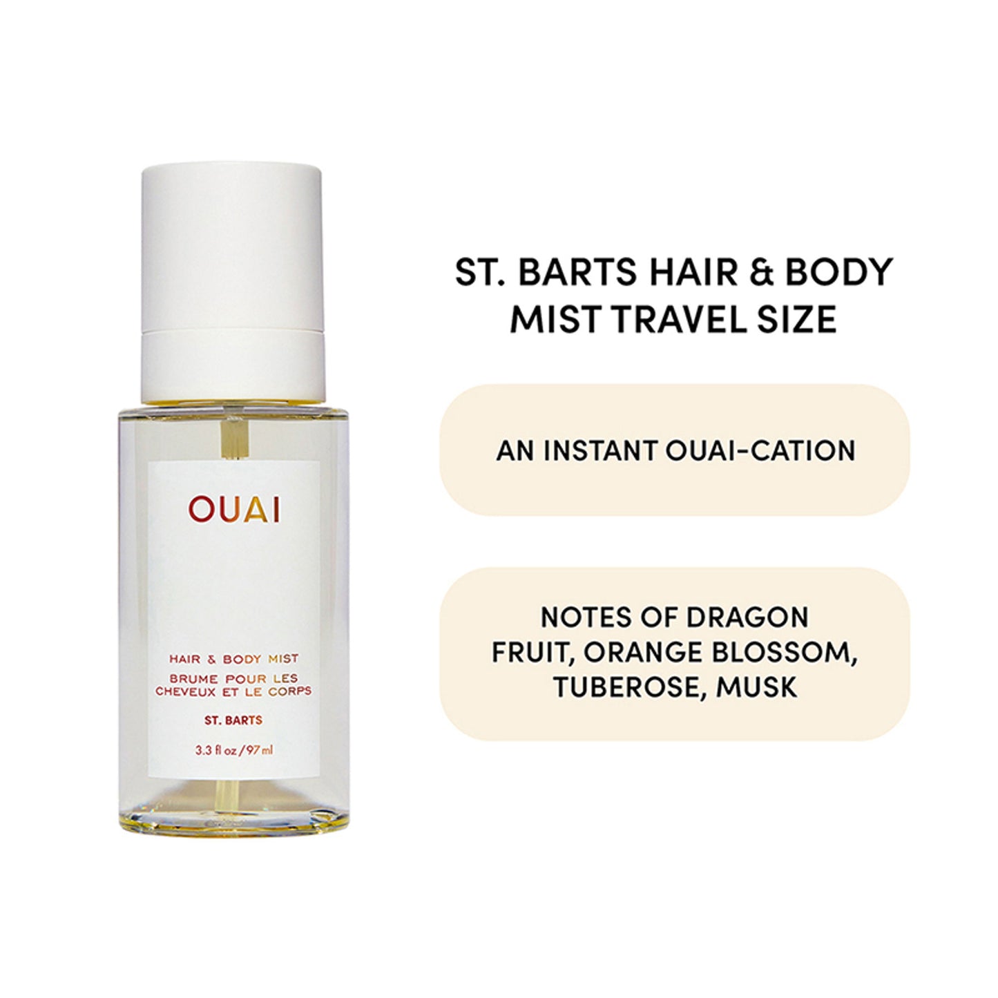 OUAI St. Barts Hair And Body Mist