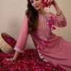 Indyancart IE Women Floral Embroidered Thread Work Kurta
