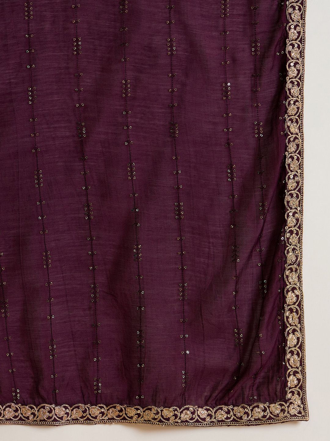 Indyancart IE Women Paisley Embroidered Regular Kurta with Trousers & With Dupatta