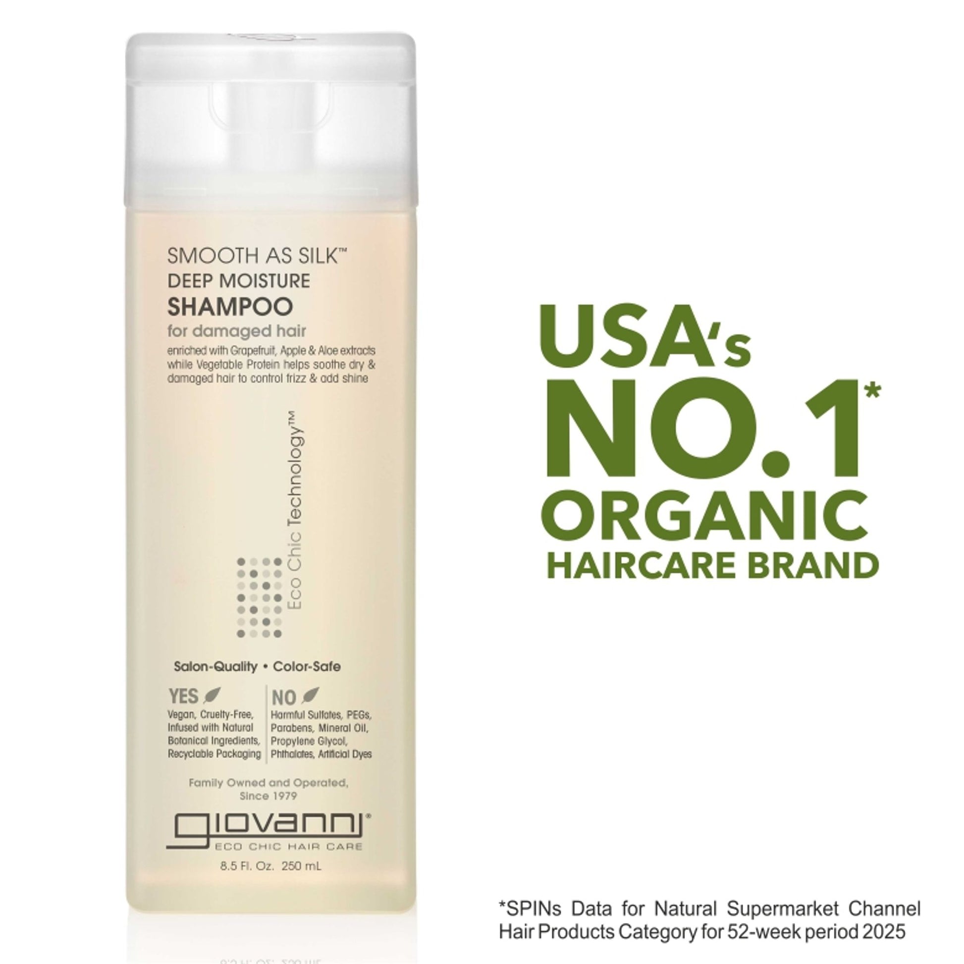 Giovanni Organic Smooth As Silk Deep Moisture Shampoo