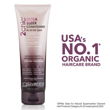 Giovanni Organic 2Chic Brazilian Keratin & Argan Oil Conditioner