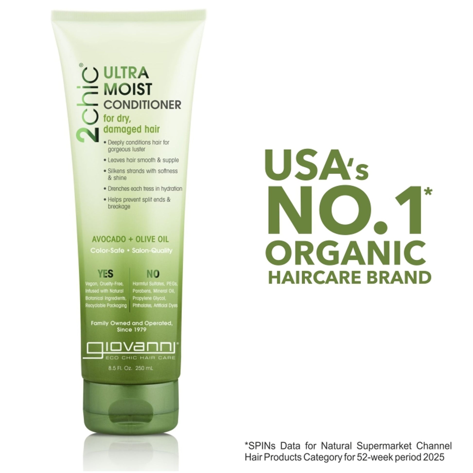 Giovanni Organic 2Chic Olive Oil & Avocado Ultra-Moist Conditioner