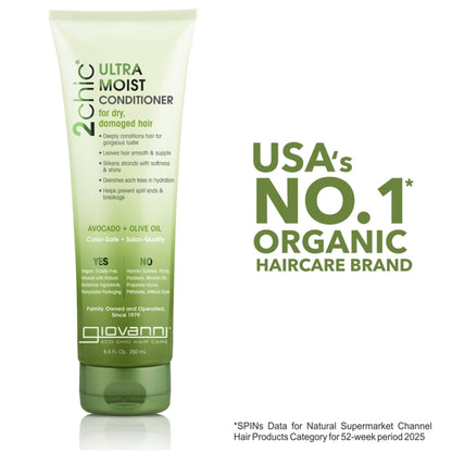 Giovanni Organic 2Chic Olive Oil & Avocado Ultra-Moist Conditioner