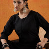 Dhiyona IE Floral Embroidered Thread Work Straight Kurta