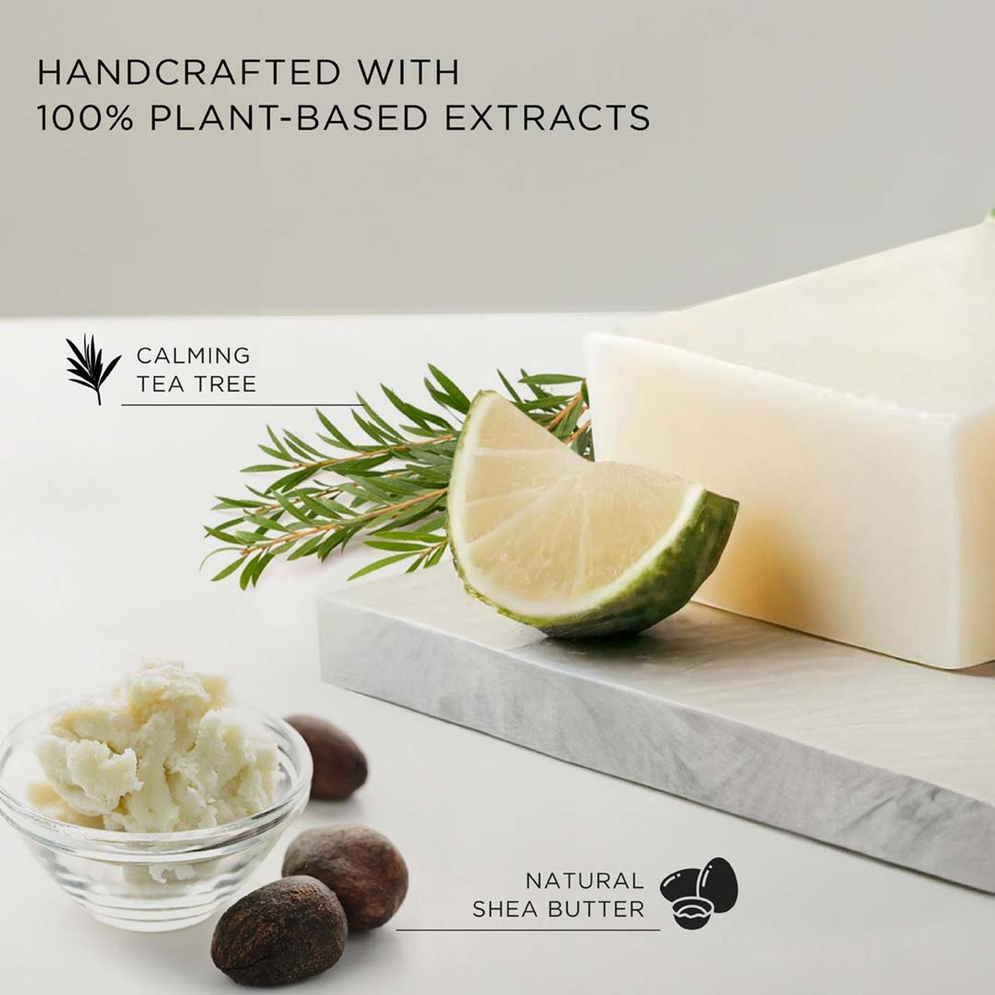 Kimirica Luxury Tea Tree Soap, Handmade Creamy Moisturizing Bathing Bar With Aloe Vera & Shea Butter