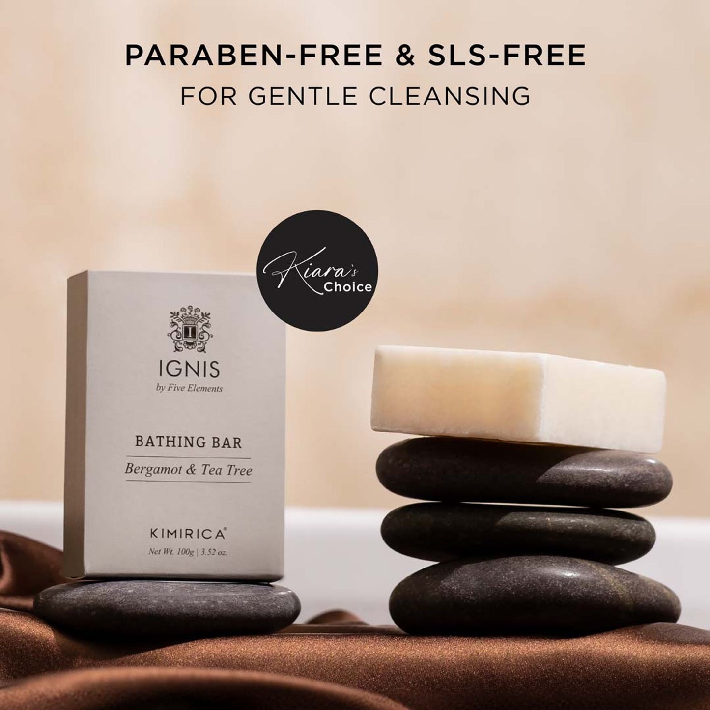 Kimirica Luxury Tea Tree Soap, Handmade Creamy Moisturizing Bathing Bar With Aloe Vera & Shea Butter