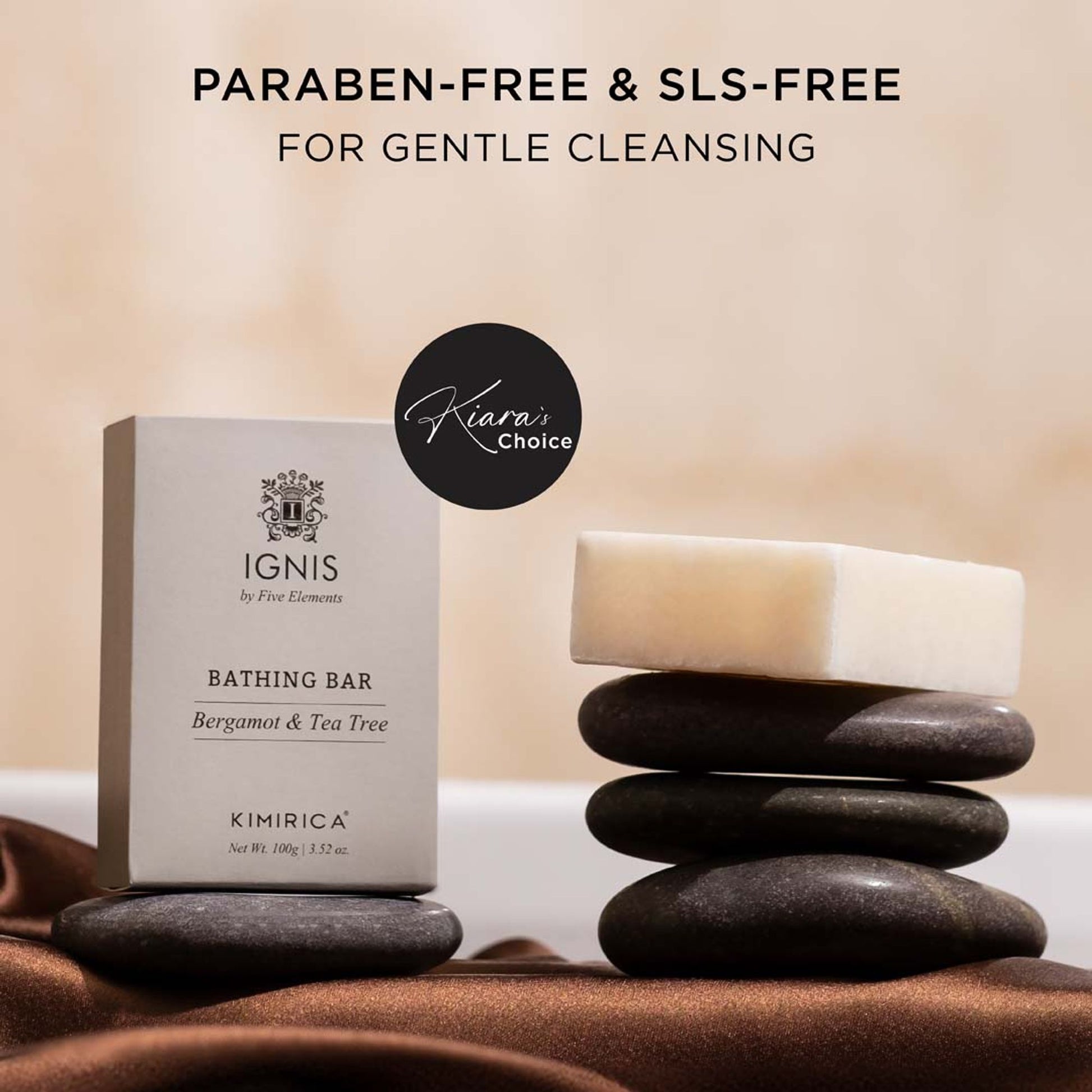 Kimirica Luxury Tea Tree Soap, Handmade Creamy Moisturizing Bathing Bar With Aloe Vera & Shea Butter