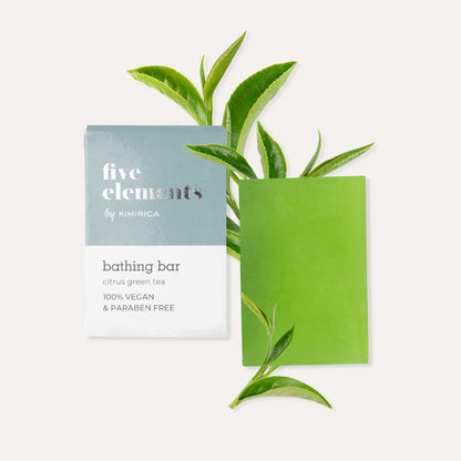 Kimirica Luxury Green Tea Soap, Handmade Refreshing Creamy Bathing Bar With Aloe Vera & Vitamin E