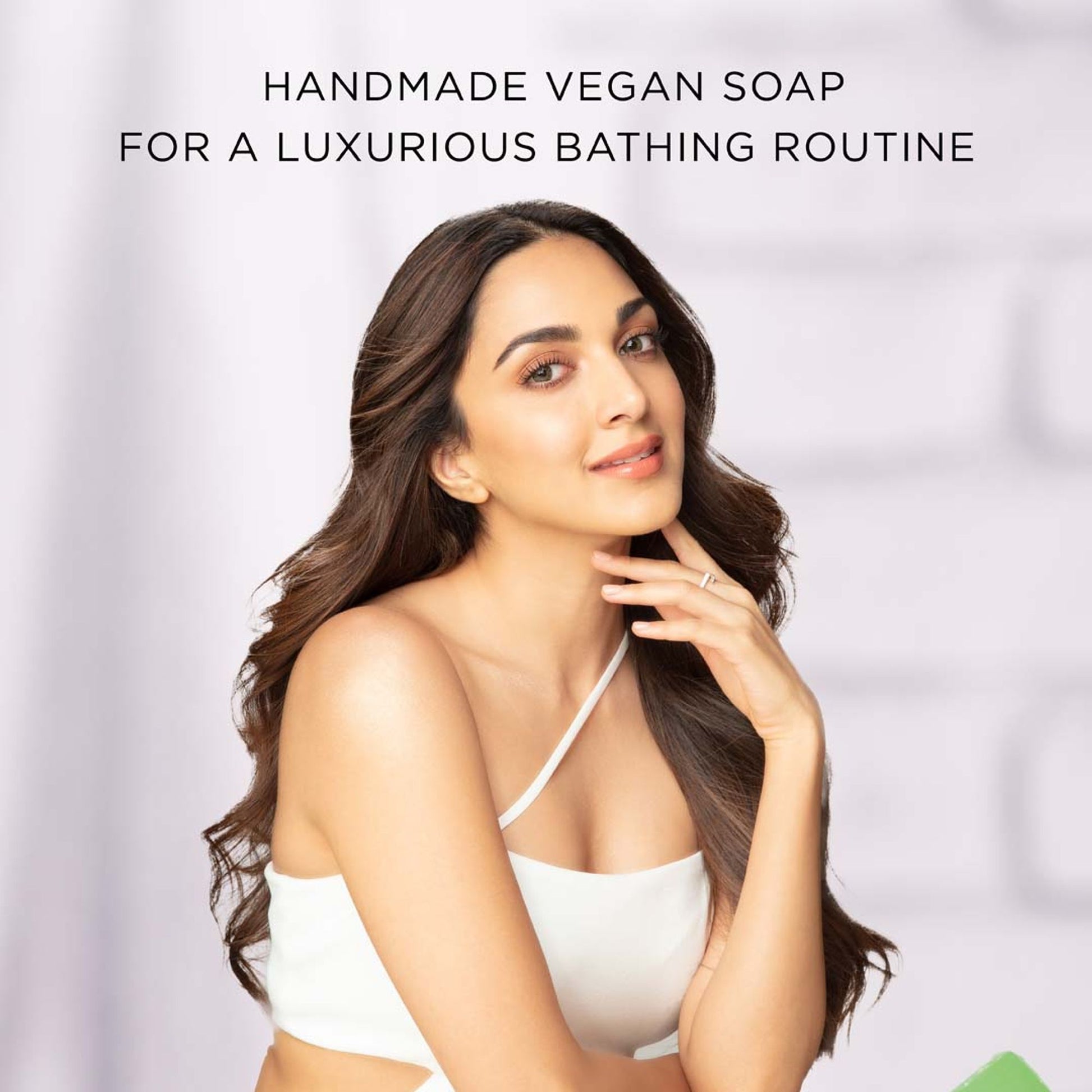 Kimirica Luxury Green Tea Soap, Handmade Refreshing Creamy Bathing Bar With Aloe Vera & Vitamin E
