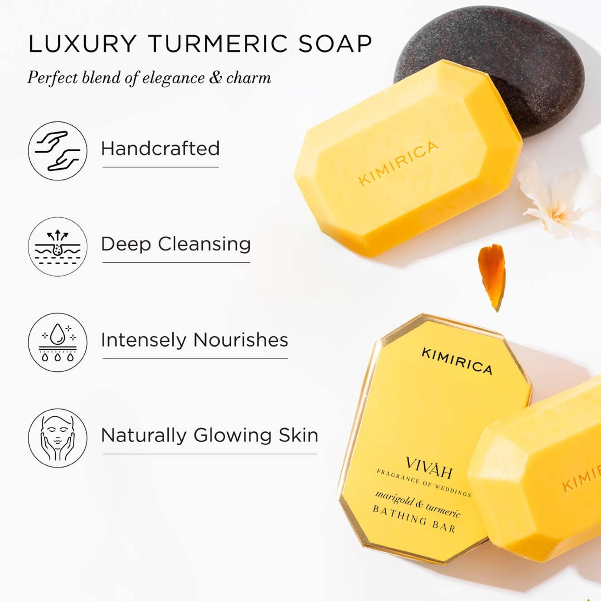 Kimirica Marigold & Turmeric Luxury Soap Bar