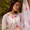 Dhiyona IE Floral Embroidered Straight Kurta With Trousers & Dupatta